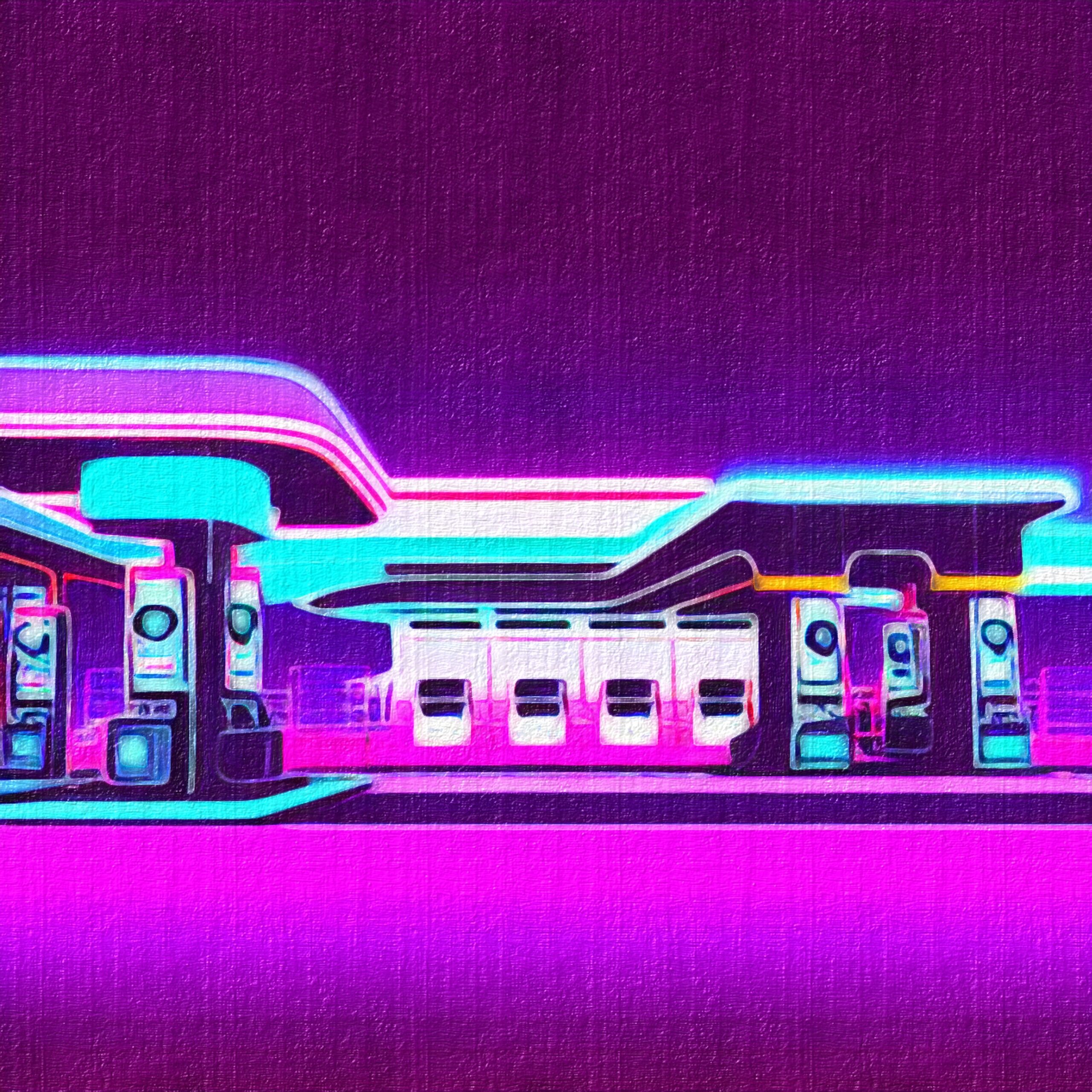 Futuristic Gas Station scaled