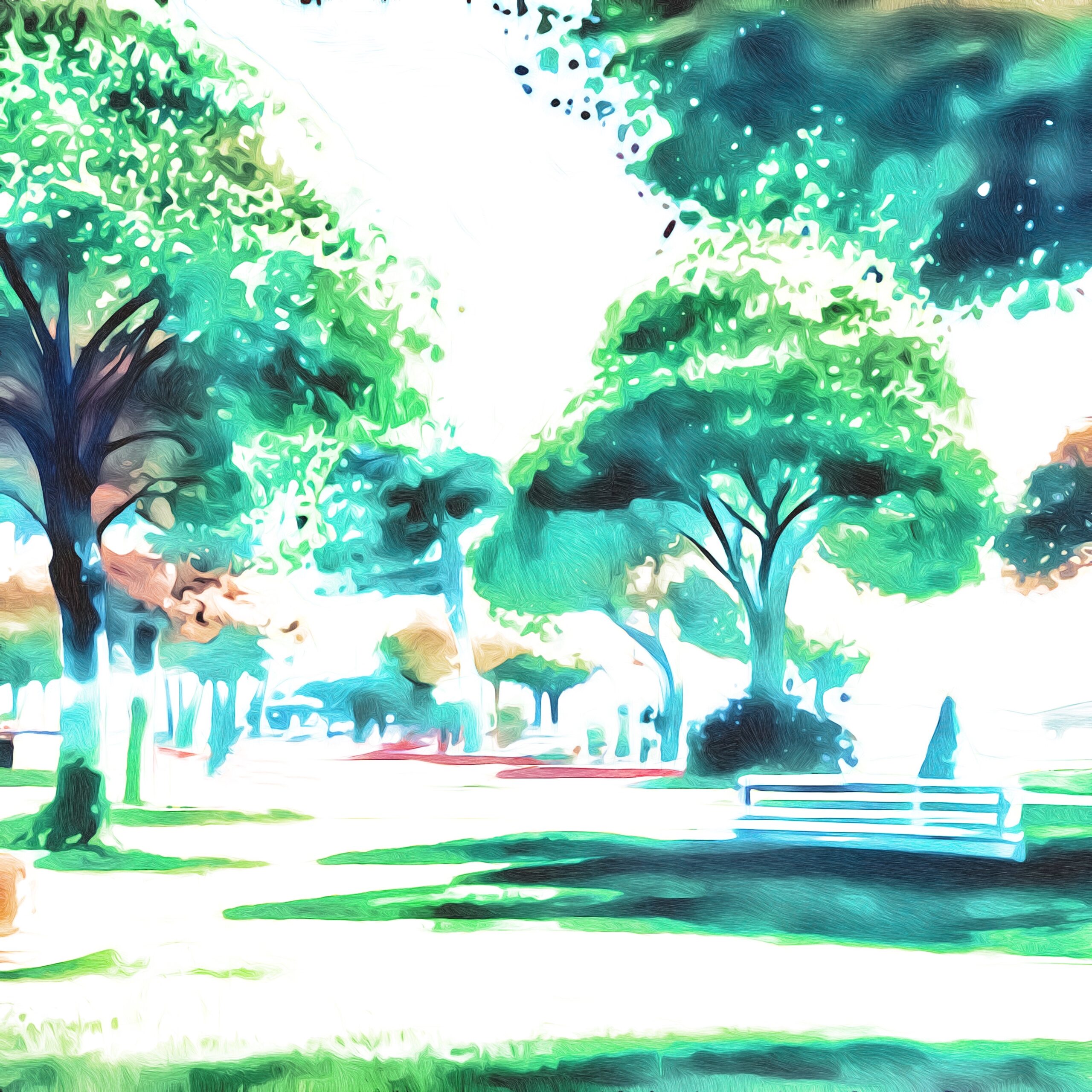 Sunny Day Park Sketch scaled