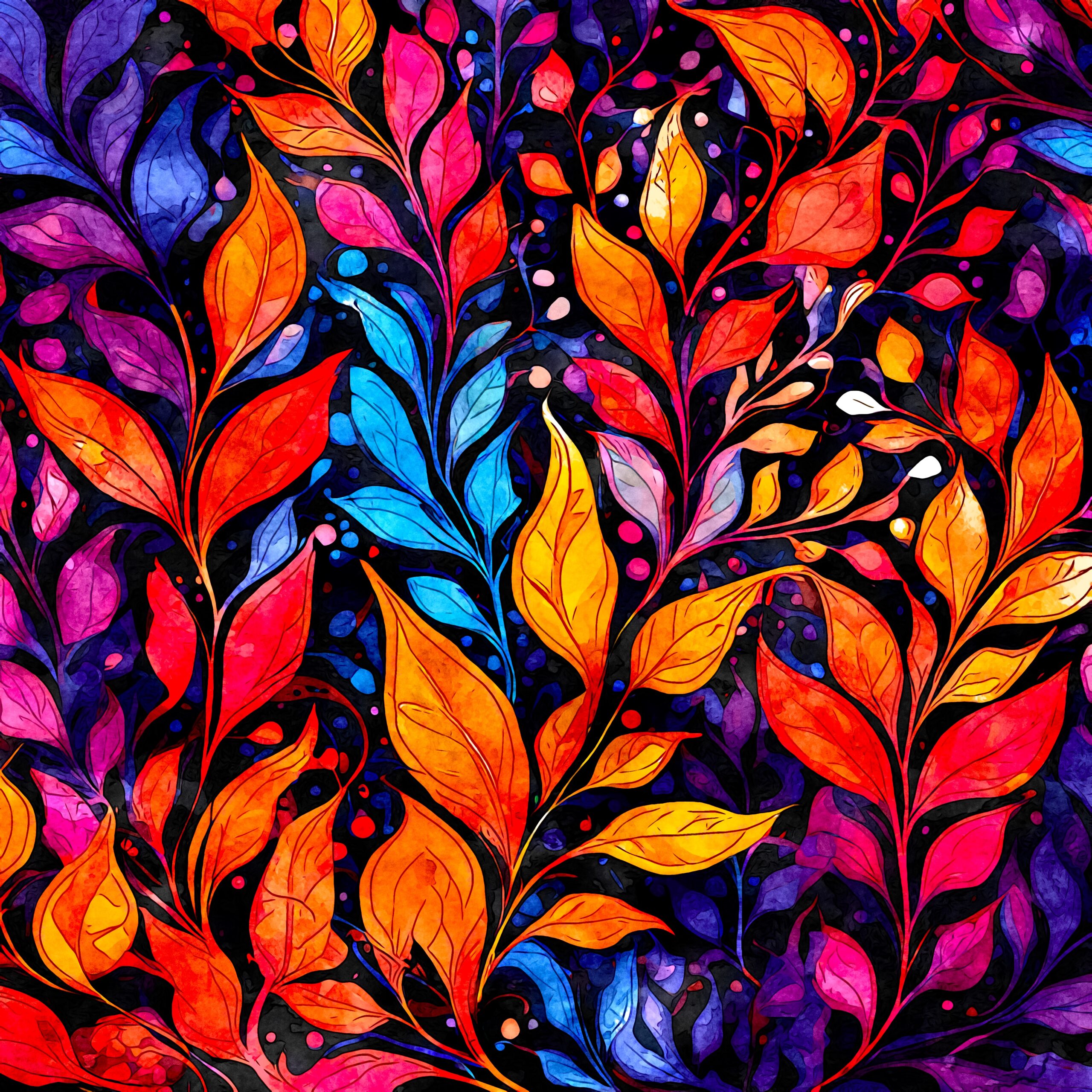 Abstract Plant Pattern scaled