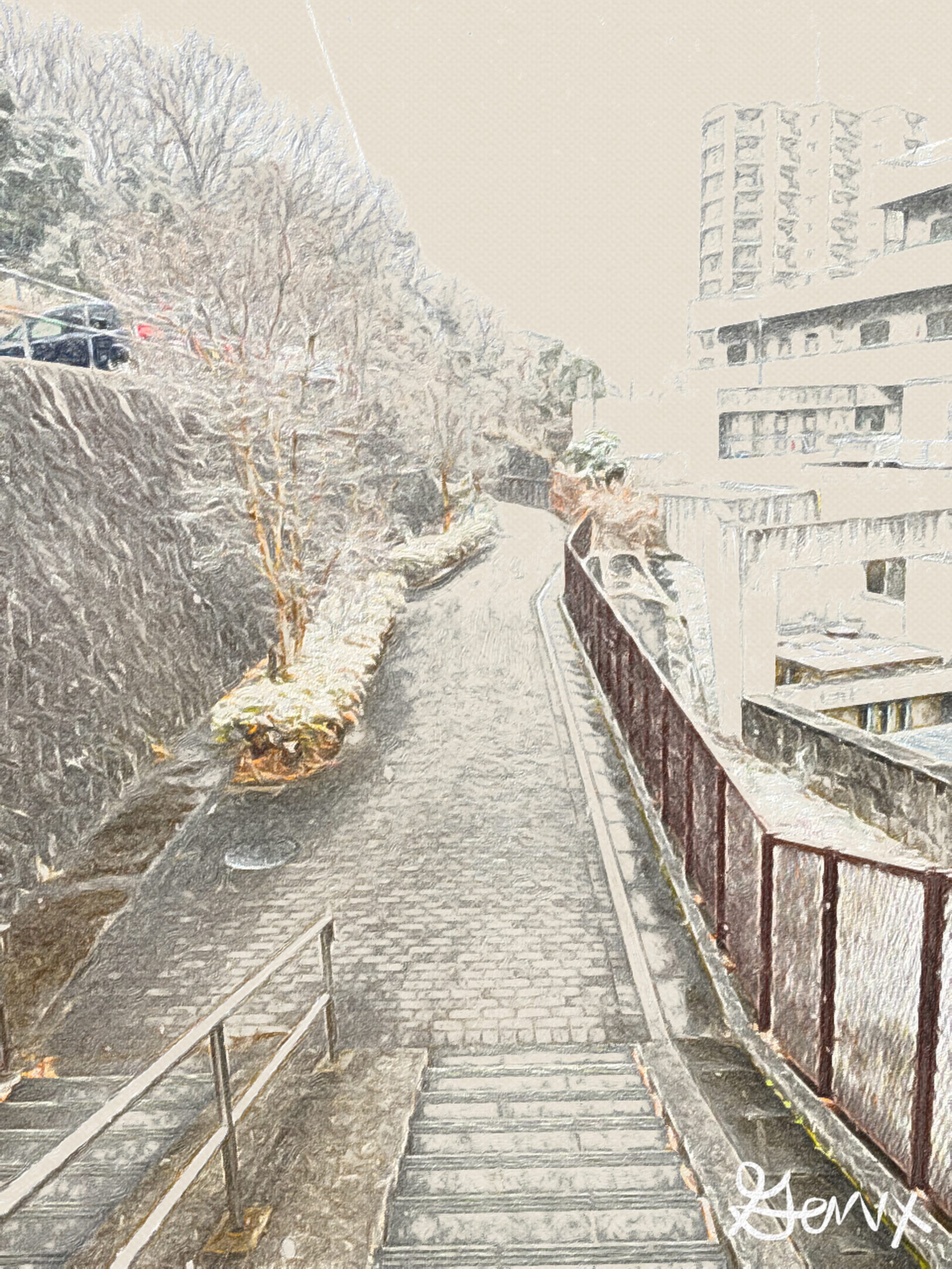 [Art] Snowy Day In Japan