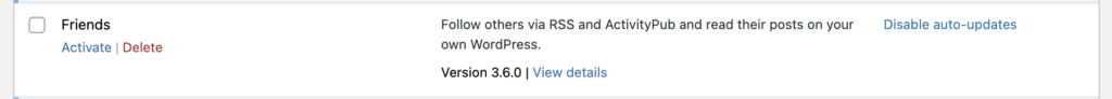 In My Opinion, Friends Plugin is dead, so I removed it. 2 friends plugin