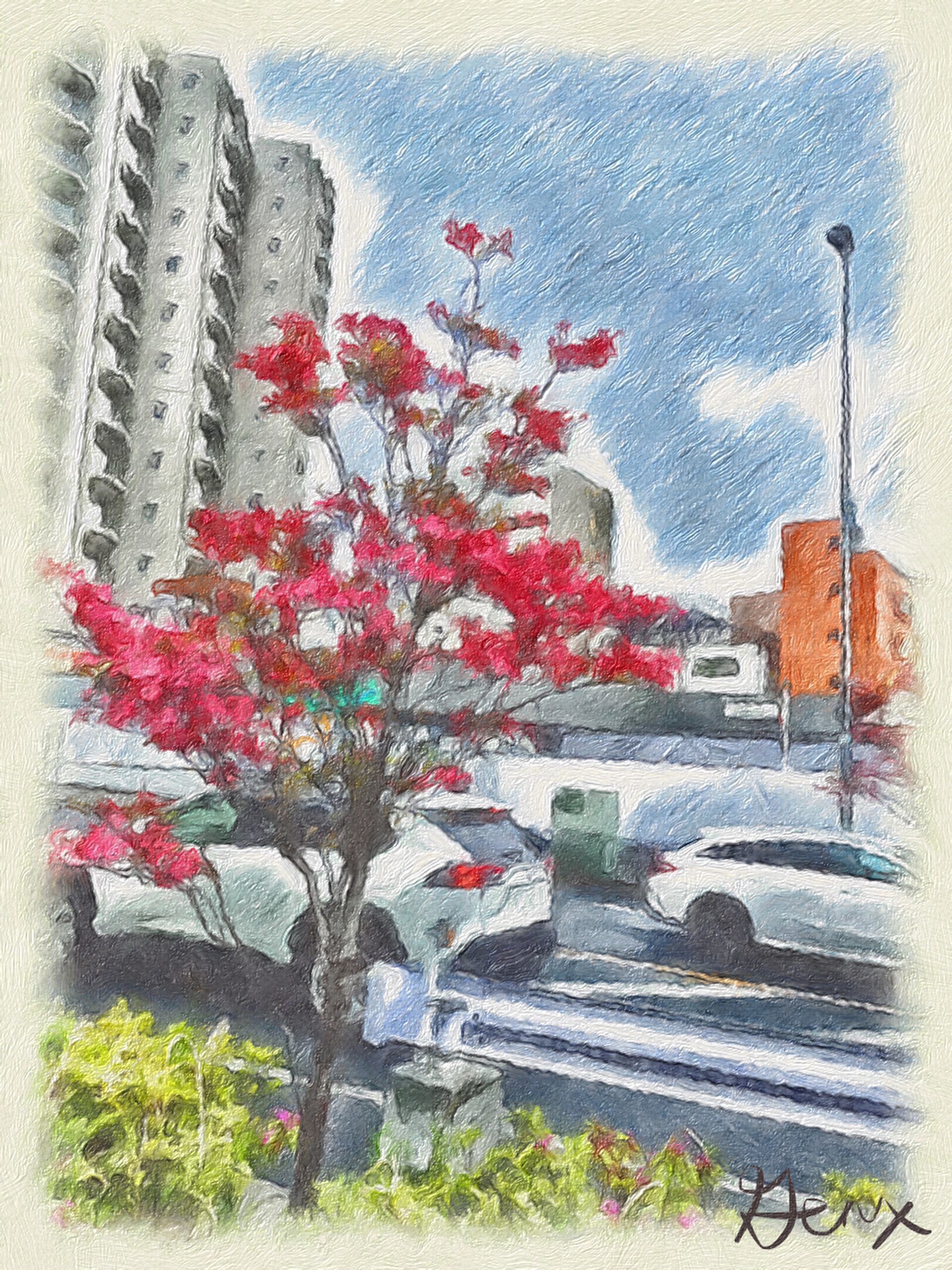 [Art] Pink Leaves