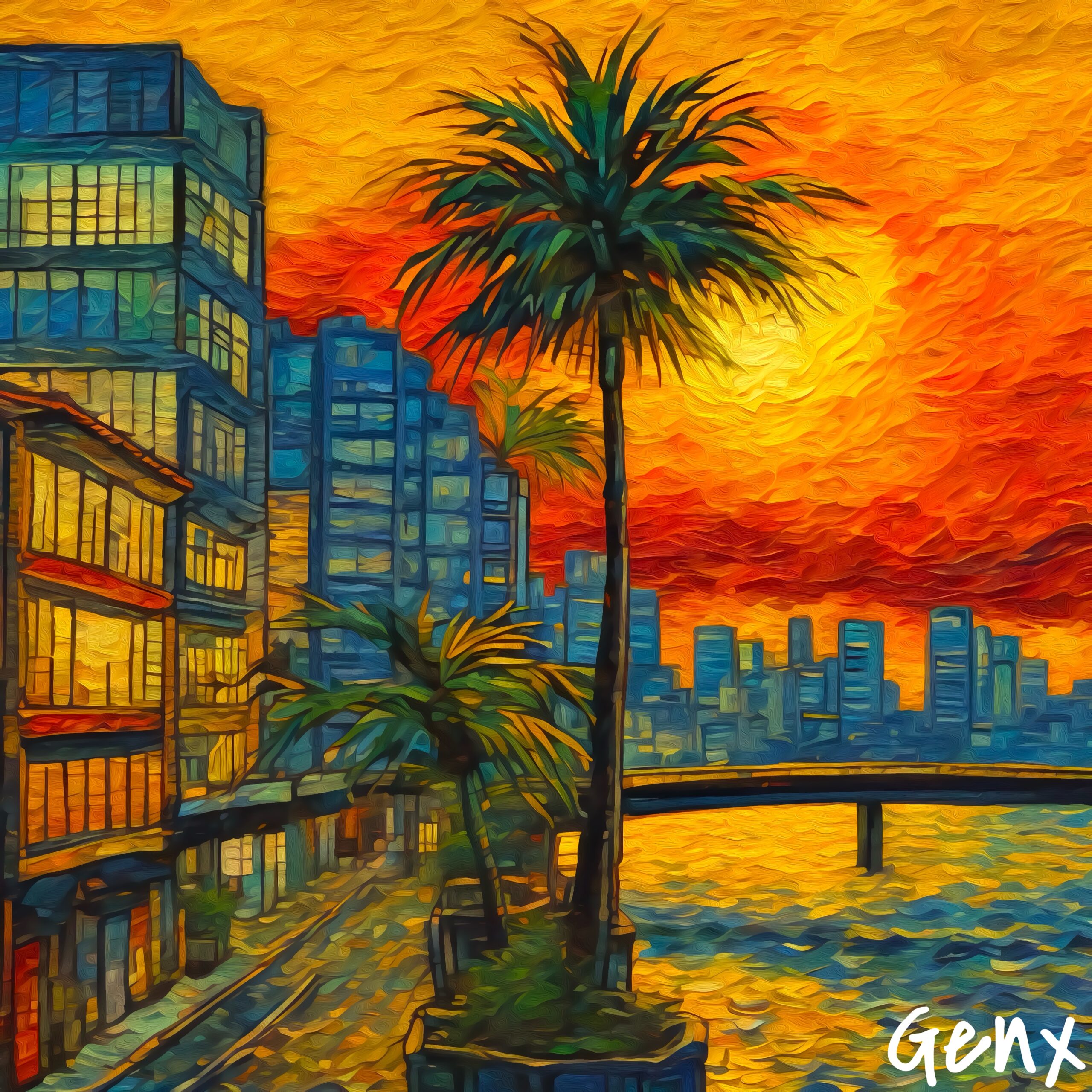 [Art] Sunset Bridge