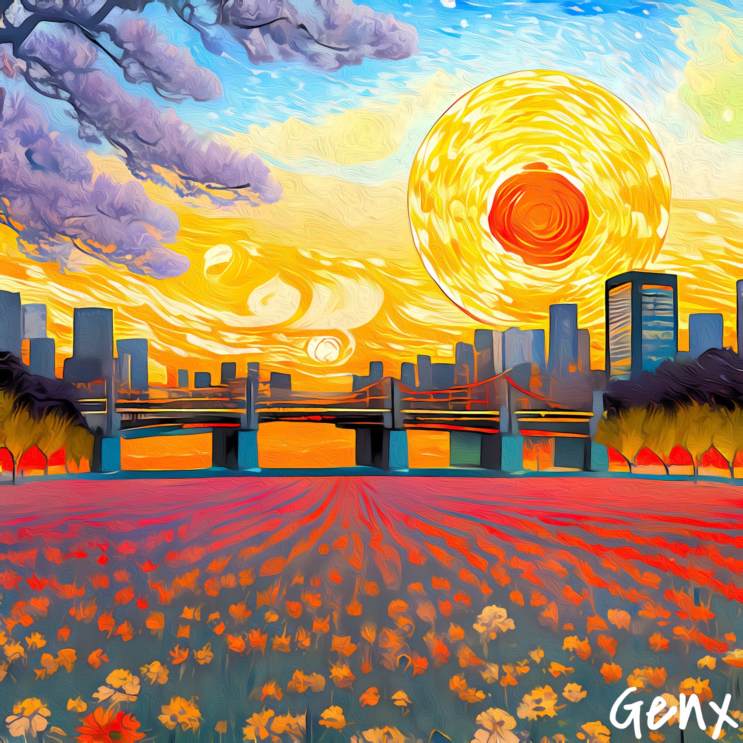 [Art] Tokyo Sunset