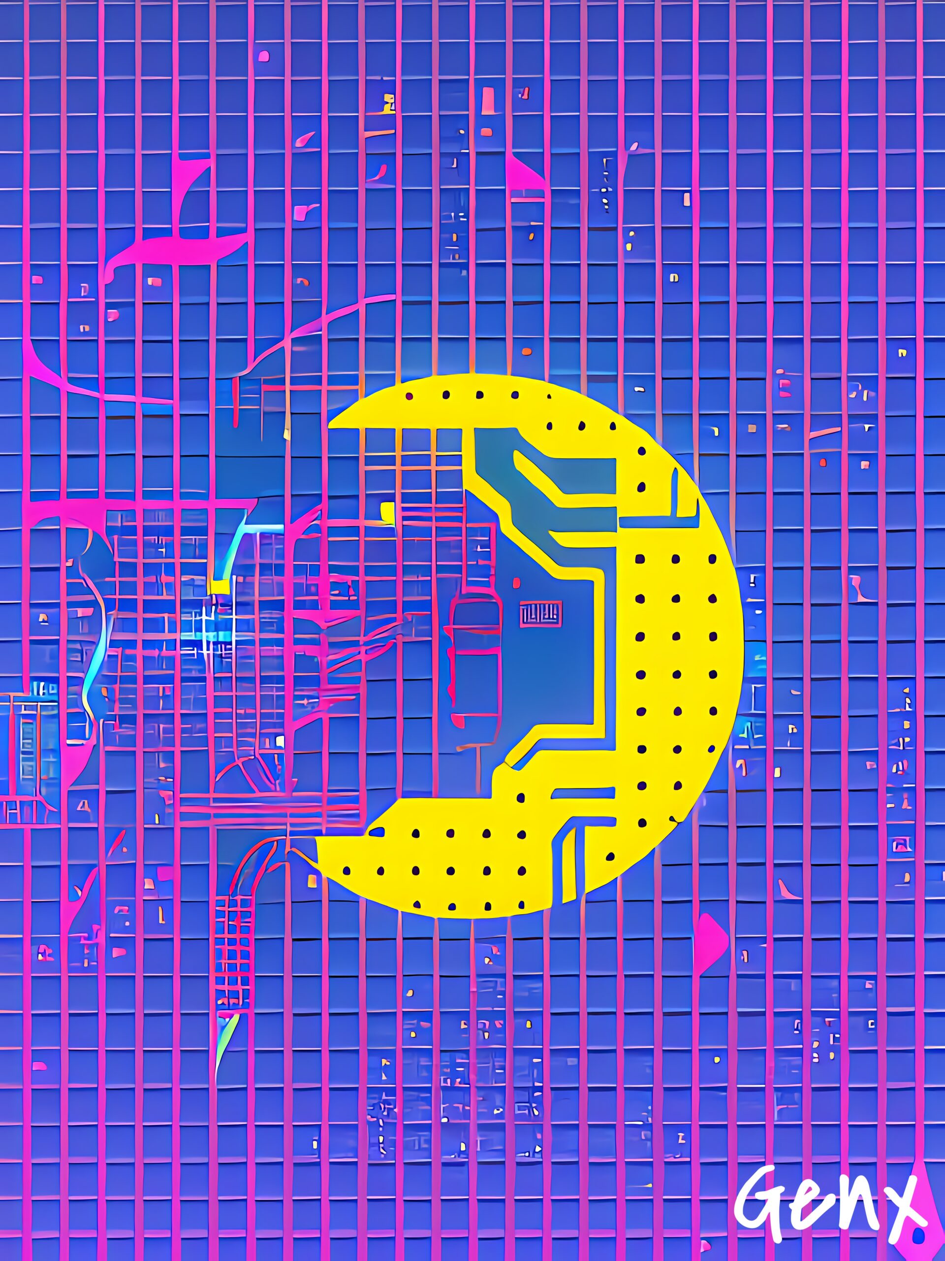 [Art] Crescent Moon Futuristic