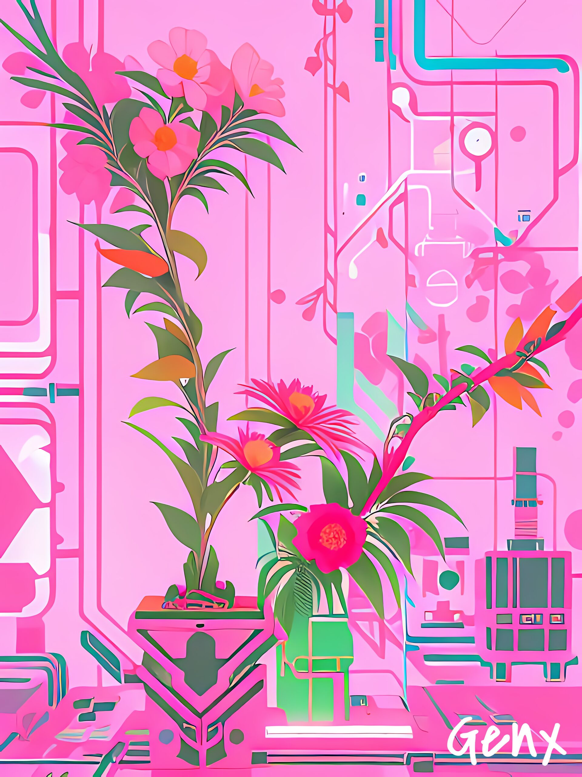 [Art] Flower Futuristic